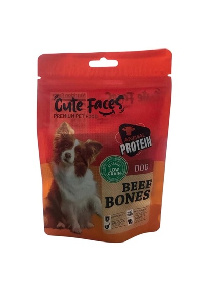 Cute Faces Dog Beef Bones 80 G