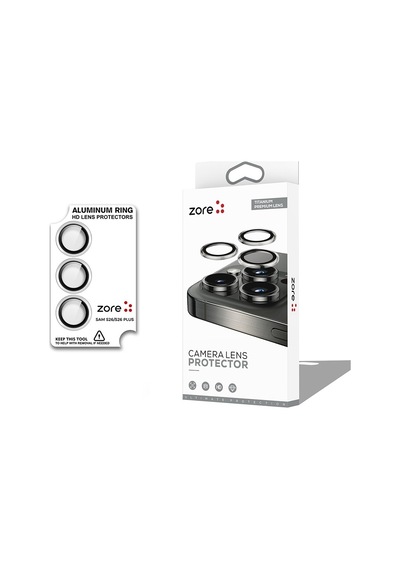 Vendas Samsung Uyumlu Galaxy S26 Plus Zore Cl-12 Premium Safir Parmak Izi Bırakmayan Anti-reflective Lens Koruyucu Gümüş