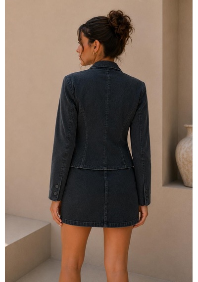 Alexandergardi Denim Blazer Ceket Koyu Lacivert