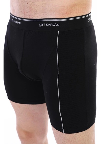 Epilons Zenvial Çift Kaplan 880 Elastanlı Erkek Boxer Zenviall2 Siyah