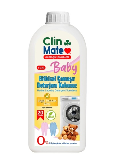 Clinmate Baby Bitkisel Çamaşır Deterjanı Kokusuz 750 Ml