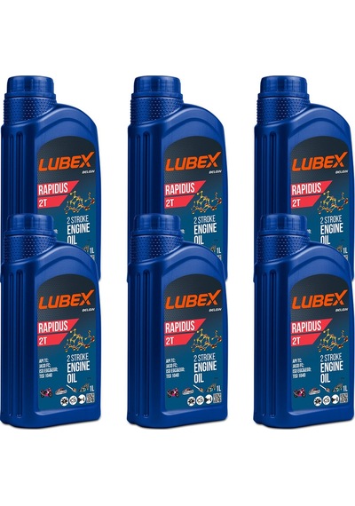 Lubex Rapidus 2t 1 L 2 Zamanlı Motosiklet Yağı (6 Adet)