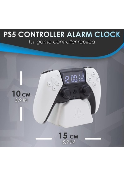Playstation Joystick Dijital Çalar Saat Beyaz
