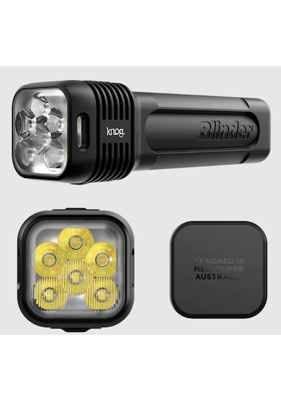 Knog Blinder Bisiklet Ön Far 1400 Lumen Usb Şarjlı Siyah