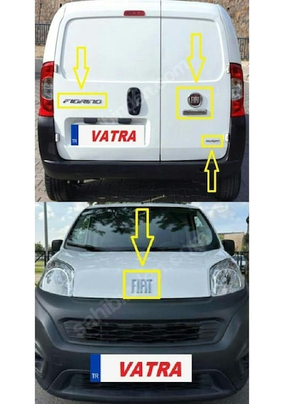 Fiorino Combi 1,3 Multijet Active 2022-2024 Multijet-fıorıno-professıonal Krom Yazı-kaput-bagaj Arma