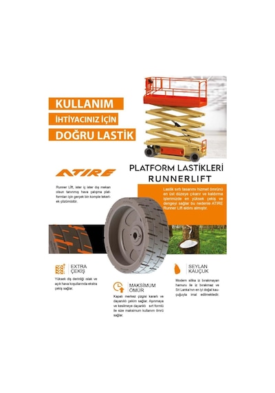 16x5x12 Runnerlift Skyjack Ön Platform Lastiği