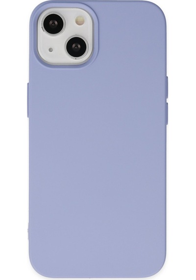 Apple Uyumlu iPhone 14 Plus Uyumlu Kılıf Nano İçi Kadife Silikon - Lila