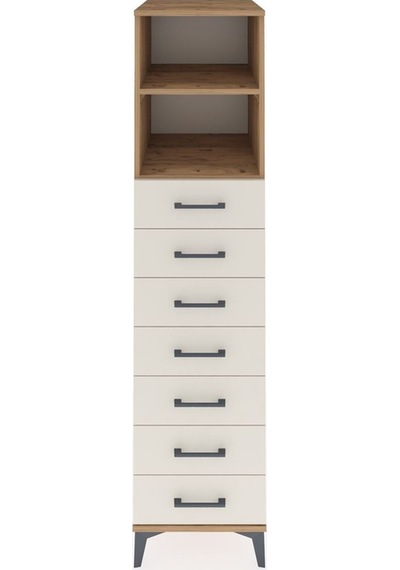 Kronos Dolap 2 Raflı 7 Çekmeceli 44x59x182 Çam-aytaşı Çam