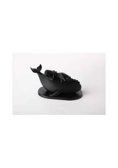 Hayalperest Balina Ve Kız Figürü 15cm - Rüya Gibi Sanat Eseri