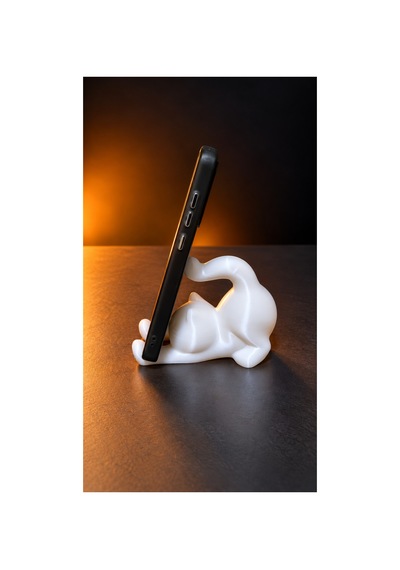 Kedi Telefon Tutucu Beyaz - 938509971 Beyaz