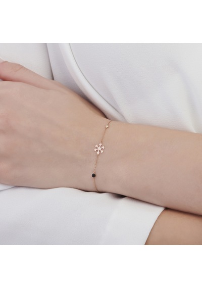 Altınbaş Pırlanta Spinel Taşlı Kar Tanesi Bileklik INT124P-14K