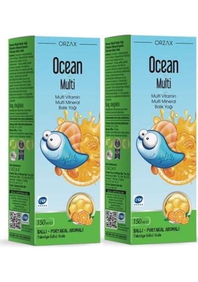 Orzax Ocean MULTİ Multi-Vitamin & Balık Yağı 150ml | 2 Adet (2.'s