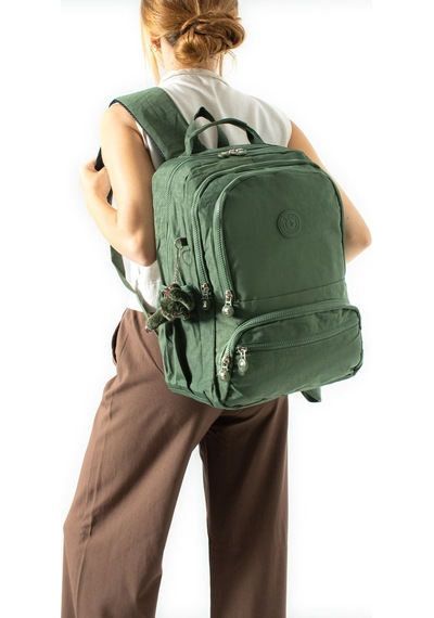 Ultra Hafif Çok Cepli Orta Boy Sırt Çantası Yeşil Model: 571-3m