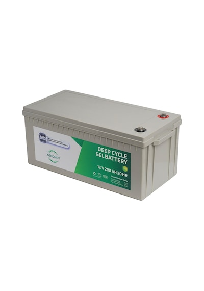 Agromot 12 V 200 Ah Jel Akü Deep Cycle Nano Carbon Agm Battery