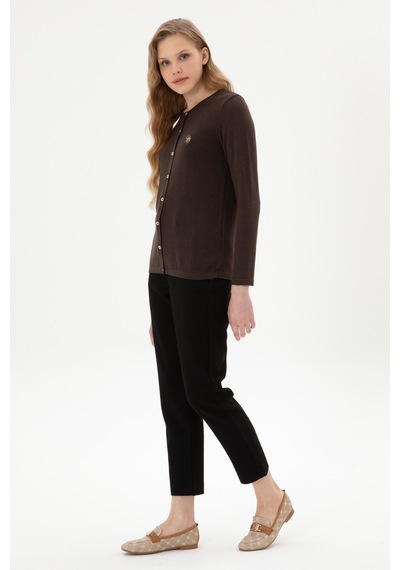 U.S. Polo Assn. Kadın Siyah Carrot High Fit Kanvas Pantolon 50316902-VR046 U.S. Polo Assn. Kadın Siyah Carrot High Fit Kanvas Pantolon 50316902-VR046