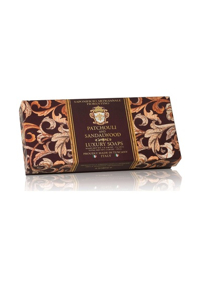 Saponificio Artigianale Fiorentino Sabun 3x125 Gr - Patchouli And Sandalwood
