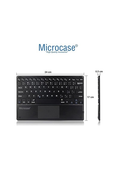 Microcase Honor Pad 9 Tablet İçin Bluetooth Touchpad Klayve + Mouse + Kılıf Bkk19