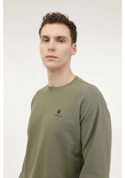 Lumberjack Sweatshirt Erkek Haki Mb Sn75 C Neck Sw 000000000102696690