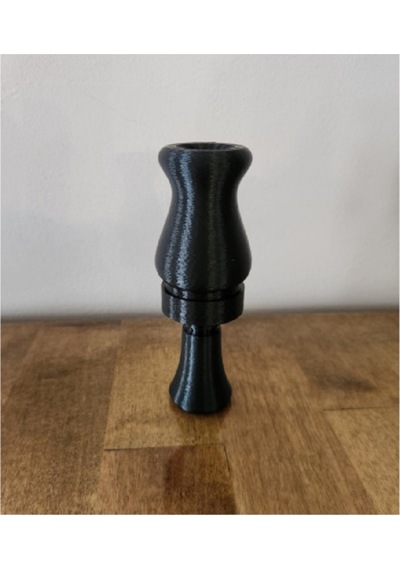 Standart Ördek Düdüğü Tamamen 3d Baskılı Ve Fonksiyonel Siyah