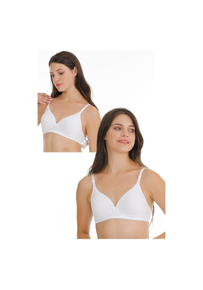 Parlingerie 2li Hamile Modal Kaplı Emzirme Sütyeni Beyaz