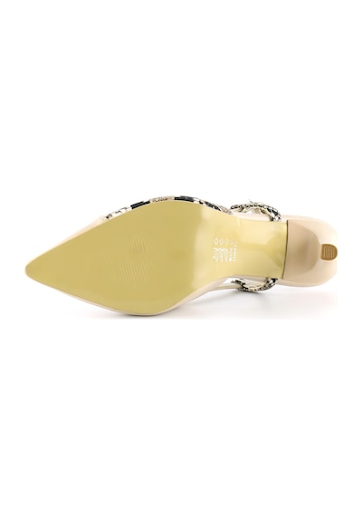 Erkan Saçmacı Sacha Ten Yılan Arkası Açık İnce Topuklu Ayakkabı Bej Yılan