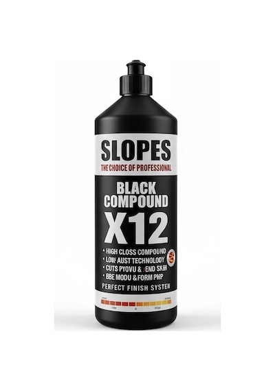 Slopes X12 Sıyah Tek Adım Pasta 1lt