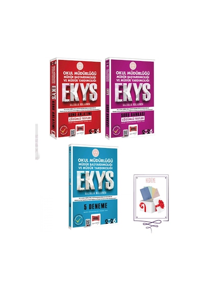 Yargı 2026 Meb Ekys Okul Müdürlüğü, Başyardımcılığı Ve Yardımcılığı Konu + Soru + Deneme Seti 3 Kitap Yargı Yayınları