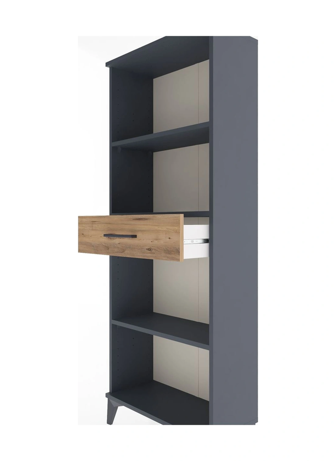 Arges Dolap 3 Raflı Tek Çekmeceli 60x30x163 Antrasit-çam Antrasit Arges Dolap 3 Raflı Tek Çekmeceli 60x30x163 Antrasit-çam Antrasit