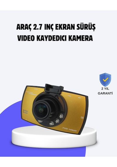 Full Hd Araç Kamerası G Sensor Gece Görüşlü Dash Cam