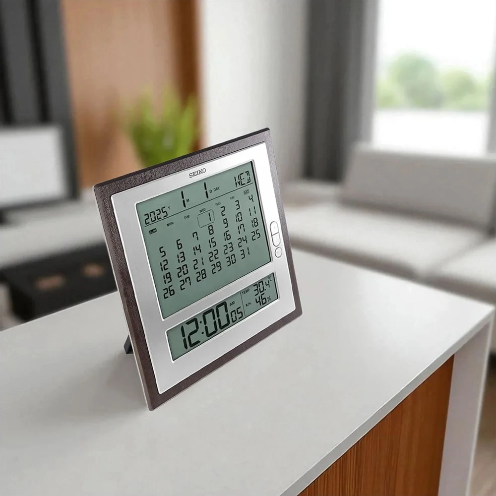 Seiko Clock Qhl100b Masa Saati Kahverengi