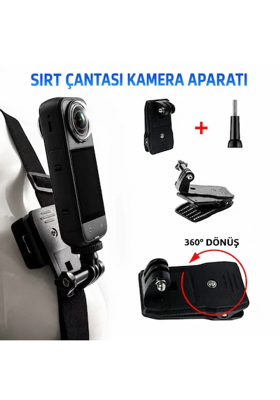 Zomei Tüm Aksiyon Kameraları İle Uyumlu Full Aksesuar Seti- 25 Farklı Ürün/eksiksiz Set
