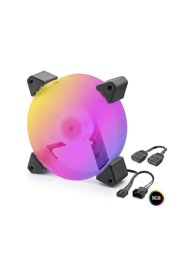 Kasa Fanı 5. Nesil Rgb 12 Cm - Siyah Nd2665