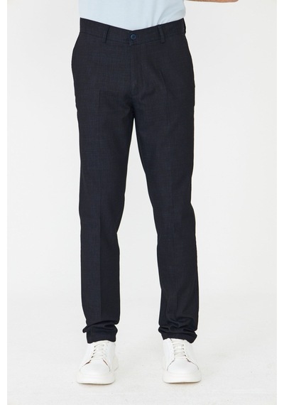 Lacivert Modern Kesim Erkek Casual Spor Pantolon Siyah