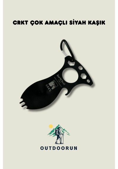 Crkt Çok Amaçlı Siyah Kaşık Siyah