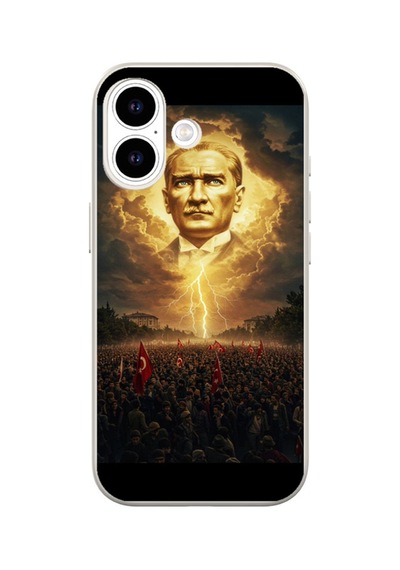 Arvencase Apple iPhone Uyumlu 17 Uyumlu Hd Kalite Orta Sertlikte Baskılı Desenli Silikon Renk62 Renk62