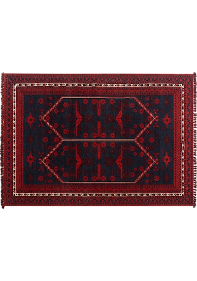 Mudo Home Jına Halı Kırmızı Lacivert 160x230 11182700