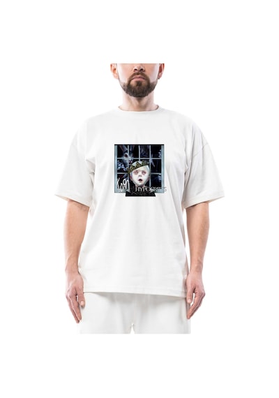 Korn Hypocrites Oversize Beyaz Tişört