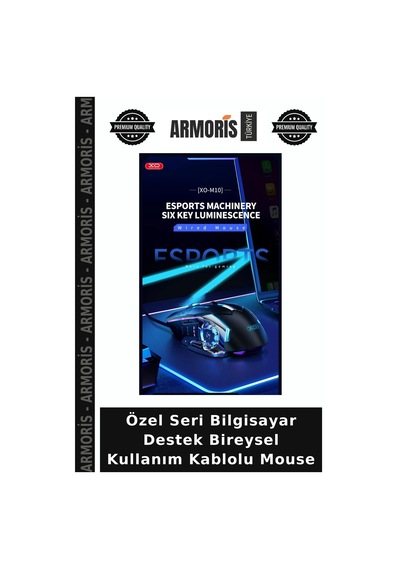 Özel Seri Bilgisayar Destek Bireysel Kullanım Kablolu Mouse M10