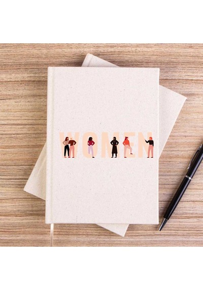 Kendin Ol Krem Çizgisiz Kanvas Defter
