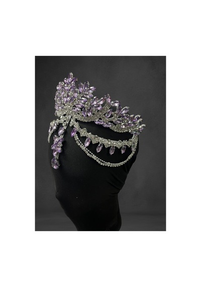 Alınlıklı Gelin,kına,nişan,söz,after,bride,party Taç Lila - 797514215 Lila