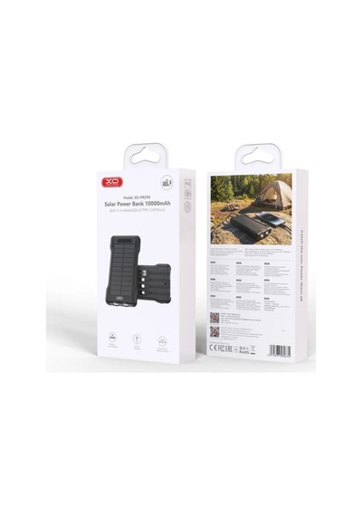 Delux Serisi Xo-pr290 10000 Mah Güneş Enerjili Powerbank Cep Bataryası Cihaz Desteği Solar Şarj Çok Renkli