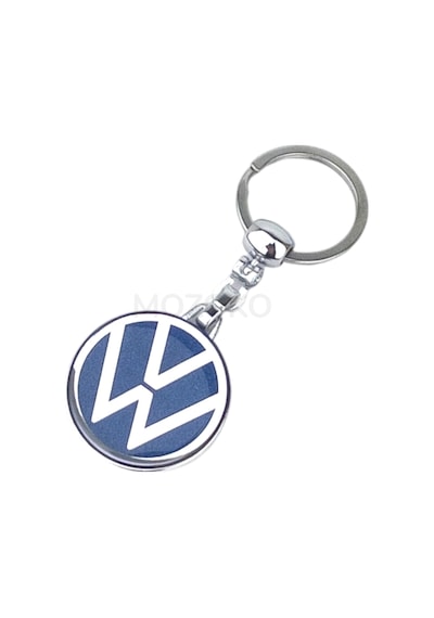 Yüksek Kaliteli Lacivert Volkswagen Logolu Damla Baskılı Şık Hediyelik Araç Anahtarlığı