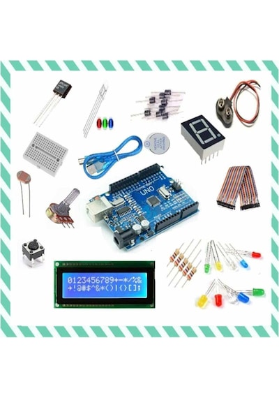 Arduino Uno R3 Başlangıç Seti - 25 Parça 130 Adet Set