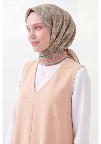 Silk Home Soft Eşarp Rûmi Asit Yeşili 90x90 Çok Renkli
