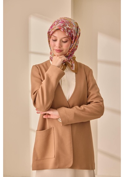 Silk Home Olinda İpek Eşarp 47002-40 Pembe, Turuncu, Taş, Lila, Asit
