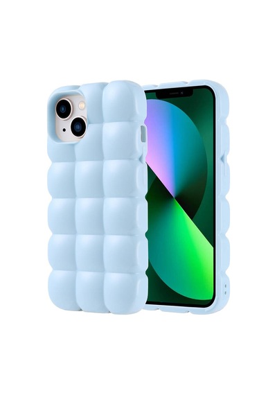 Apple Uyumlu iPhone 13 Kılıf Parlak Esnek Silikon Dom Dom Kılıf