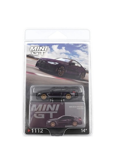 Mini Gt Bl 1112 Bmw M4 M-performance G82 Daytona Violet Mgt01112-bl 1/64 Model Araba