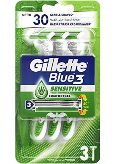 Blue3 Sensitive Kullan At Tıraş Bıçağı 3&apos Lü 1 Paket
