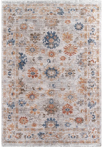 Indiana Etnik Desenli Vintage Eskitme Görünümlü Modern Halı In05 Multi Vizon