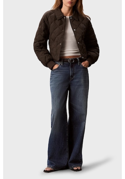 Calvin Klein Kapitoneli Regular Fit Çıtçıt Düğmeli Mont Lv047g509gto2 Bayan Mont Lv047g509g To2 Kahve